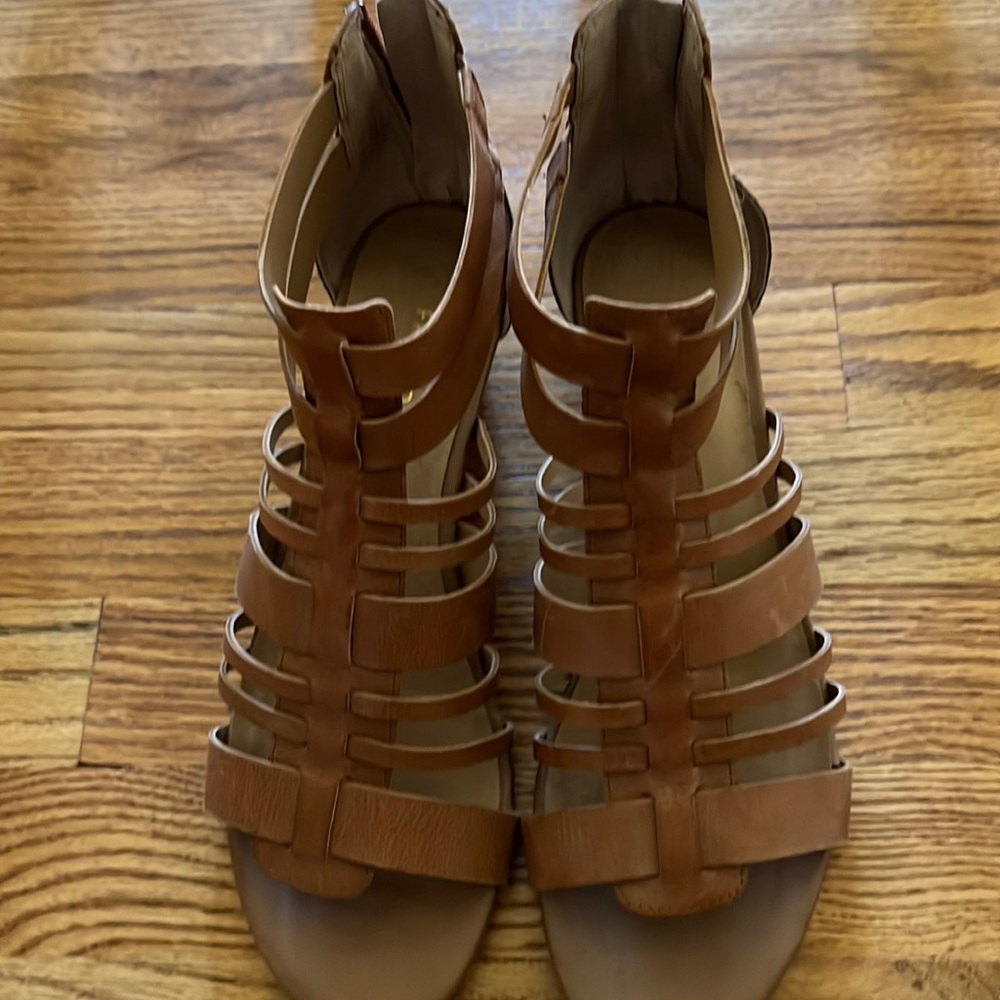 Tan leather sandals